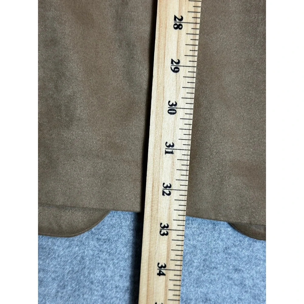Chaps Blazer Men 42L Tan Faux Suede 3-Button Sport Coat
